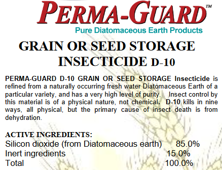 Grain Or Seed Storage Insecticide D-10
